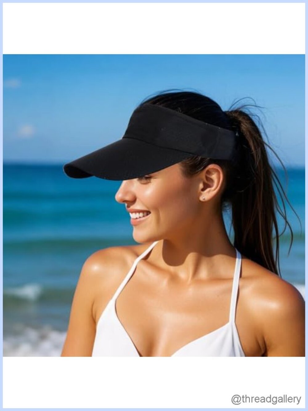 3 Pack UV Protection Sun Visor Hats Golf Caps Breathable Mesh Summer - Picture 6 of 6